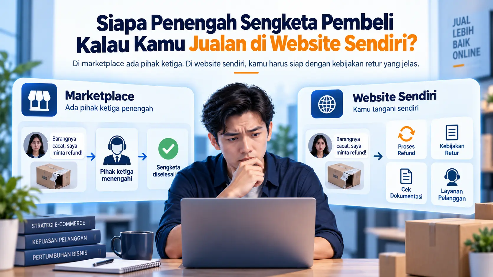 Siapa Penengah Sengketa Pembeli Kalau Kamu Jualan di Website Sendiri?