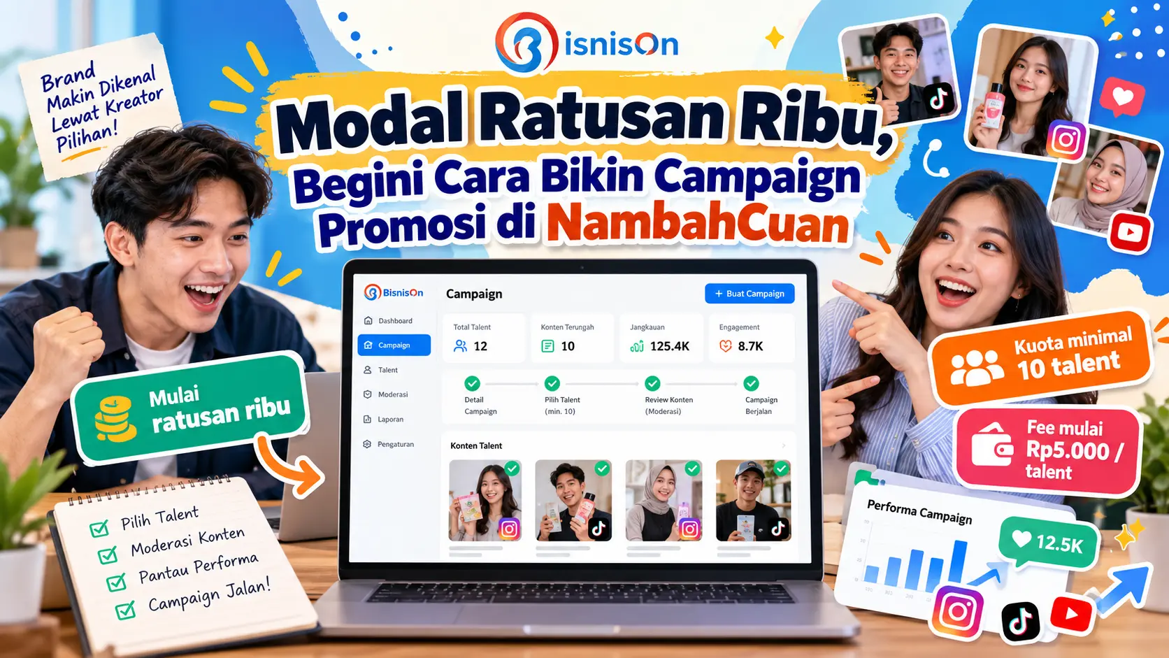 Modal Ratusan Ribu, Begini Cara Bikin Campaign Promosi di NambahCuan