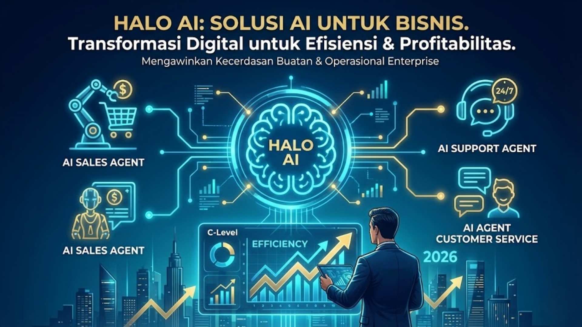Upgrade Operasi Bisnis 2026: Strategi AI Agent dari Halo AI