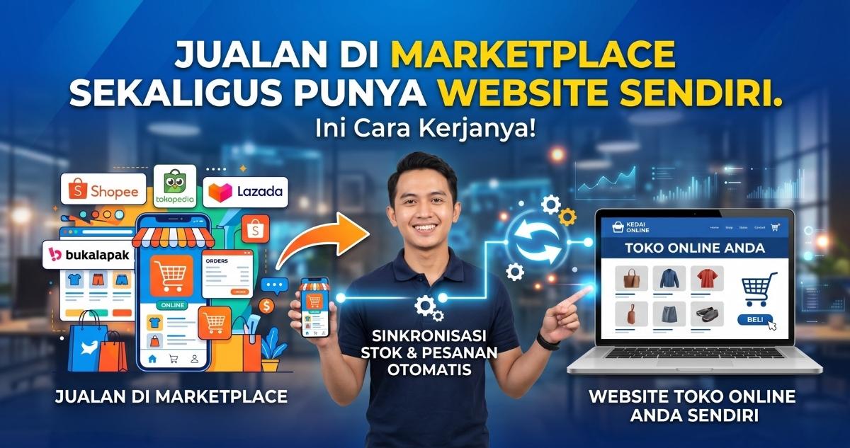 Jualan di Marketplace Sekaligus Punya Website. Ini Cara Kerjanya!