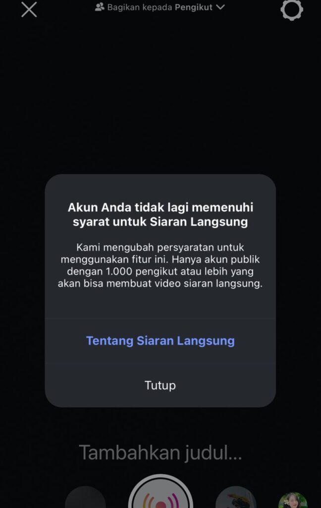 Tidak Bisa Instagram Live? Kenapa Wajib 1000 Followers & Akun Publik? Ini Jawabannya!