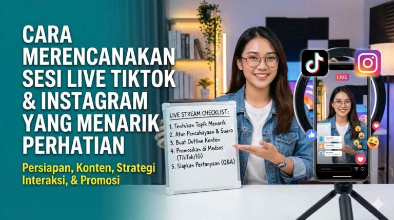 Cara merencanakan sesi live TikTok dan Instagram yang menarik perhatian audiens