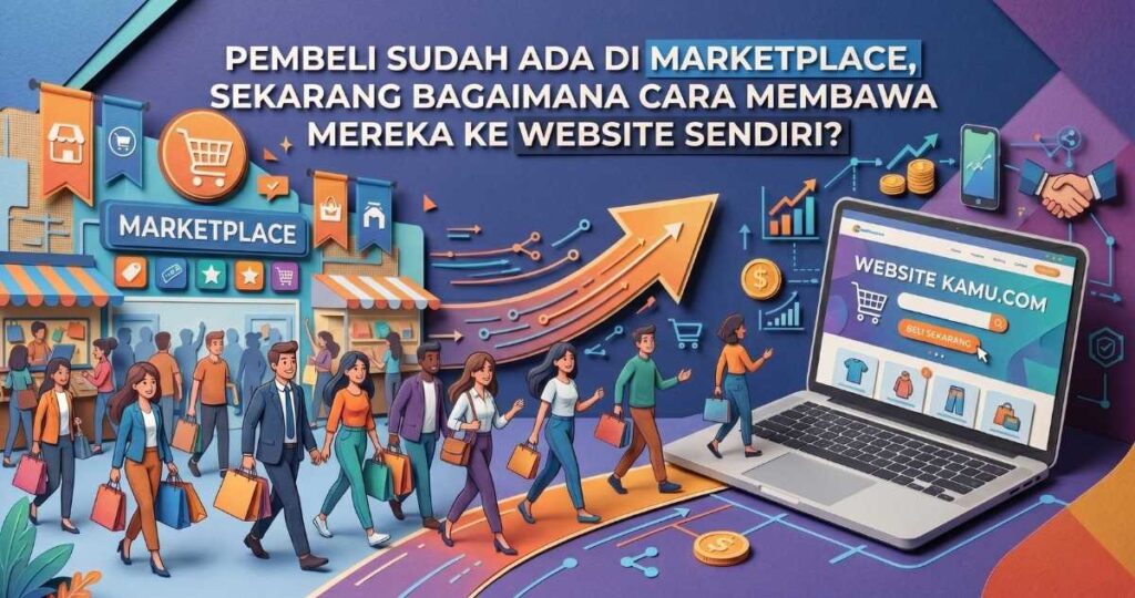 cara memindahkan pembeli marketplace ke website sendiri