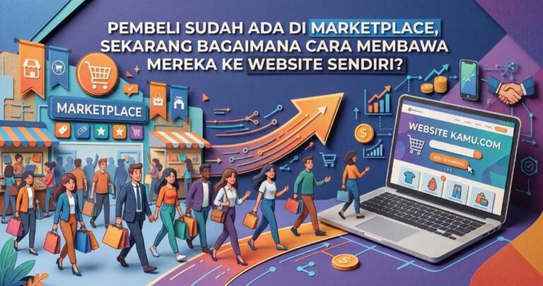 cara memindahkan pembeli marketplace ke website sendiri