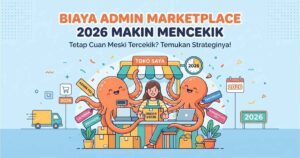Perbandingan biaya admin marketplace Indonesia 2026