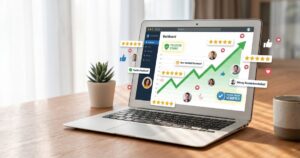ilustrasi tentang website yang memiliki banyak testimoni