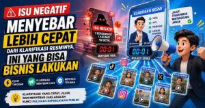 Klarifikasi bisnis menyebar lebih lambat dari isu negatif di media sosial
